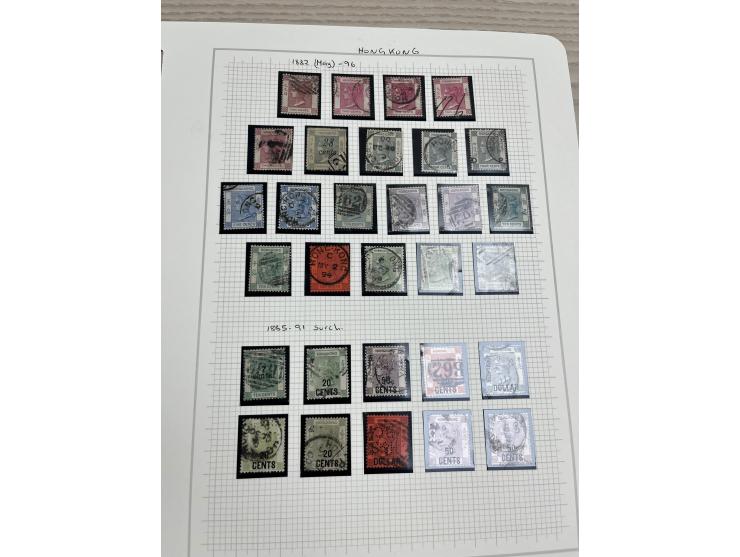 holding on album pages, better including QV used stamp to 96c, KGV Silver Jubilee, KGVI Silver Wedding, etc. Large quantity. 